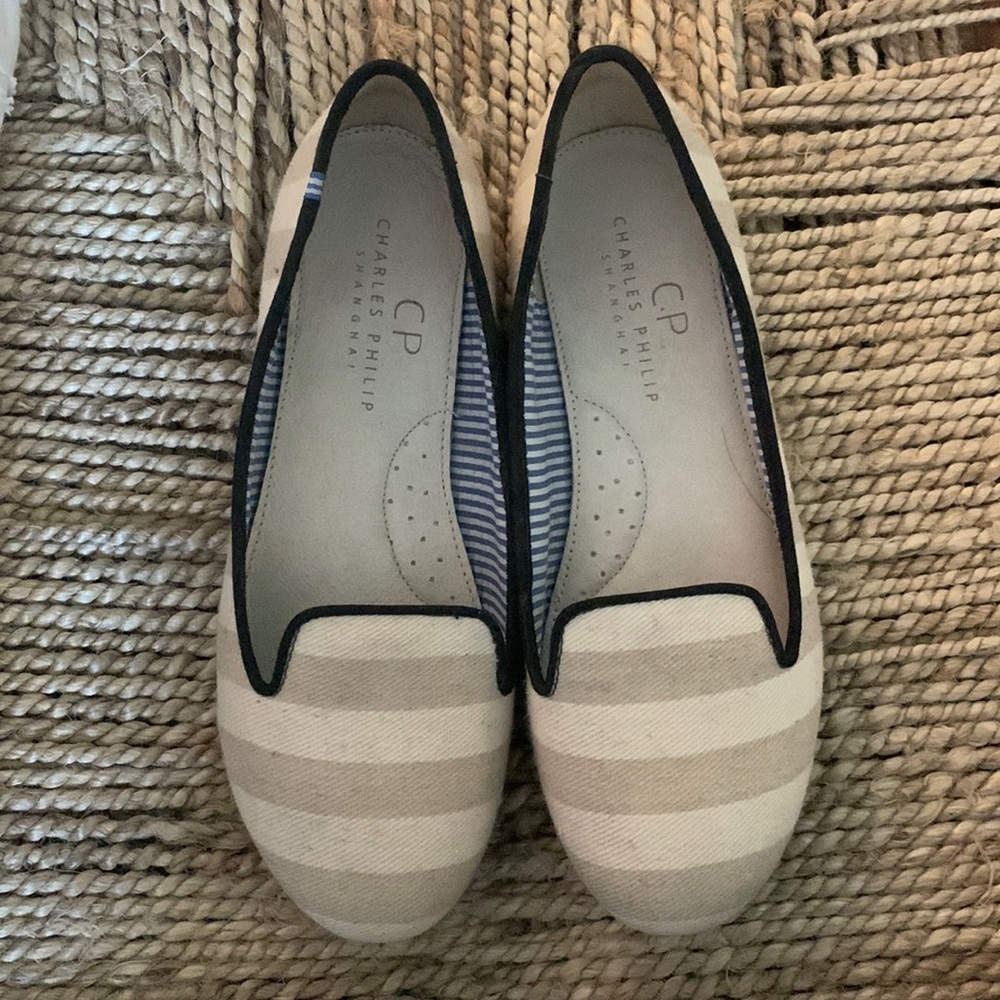 Charles Phillip Shanghai Stripped Flats